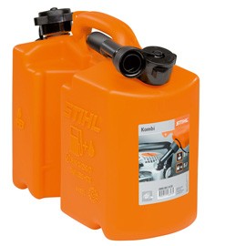 Motorsägen STARTER KIT Doppelkanister + 5 Liter Haftöl + 300 ml Mischöl |  Gartengeräte - Forsttechnik - Ersatzteile - Haushalt