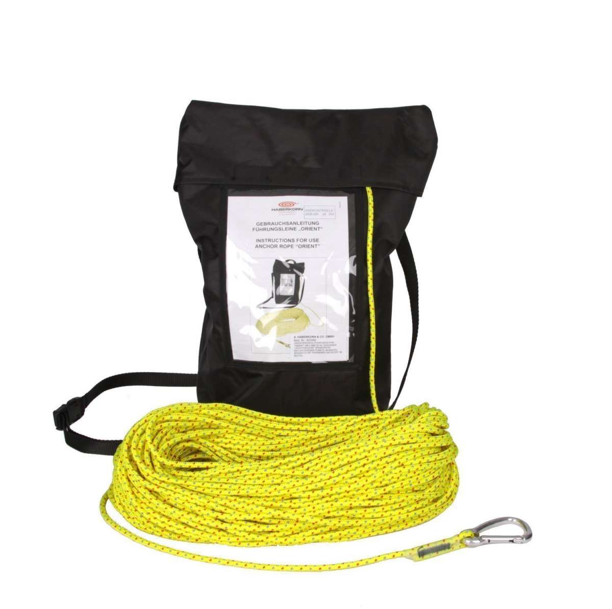Führungsseil Basic 100 K im Tragebeutel Seil beidseitig mit Karabiner
