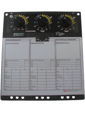 Atemschutzüberwachungstafel S90 zur Überwachung von 3 Trupps à 3 ...
